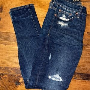 AE 29x30  Skinny Dark Blue stretch denim jeans